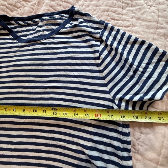 J. Crew Blue and White Striped Tee - Picture 4 of 5